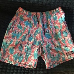 Vineyard Vines Parrot Print Swim Trunks